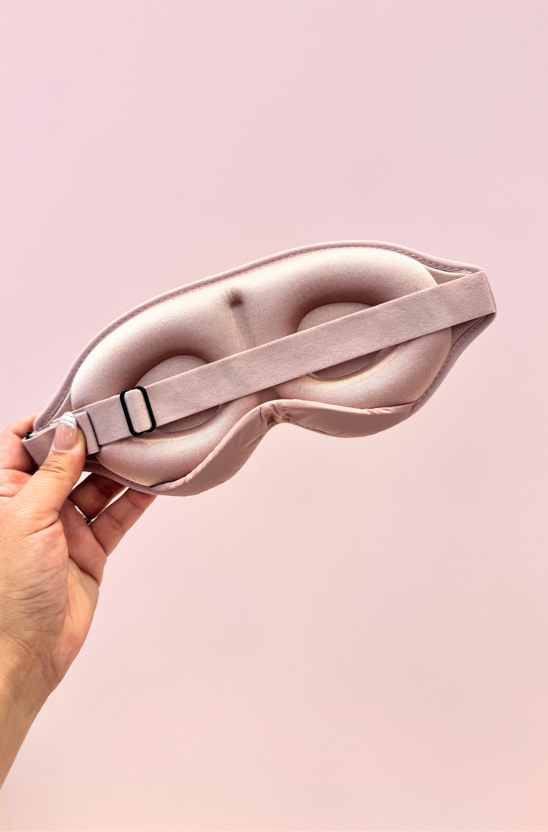 Lila Plush Beauty Eye Mask – Dusty Rose