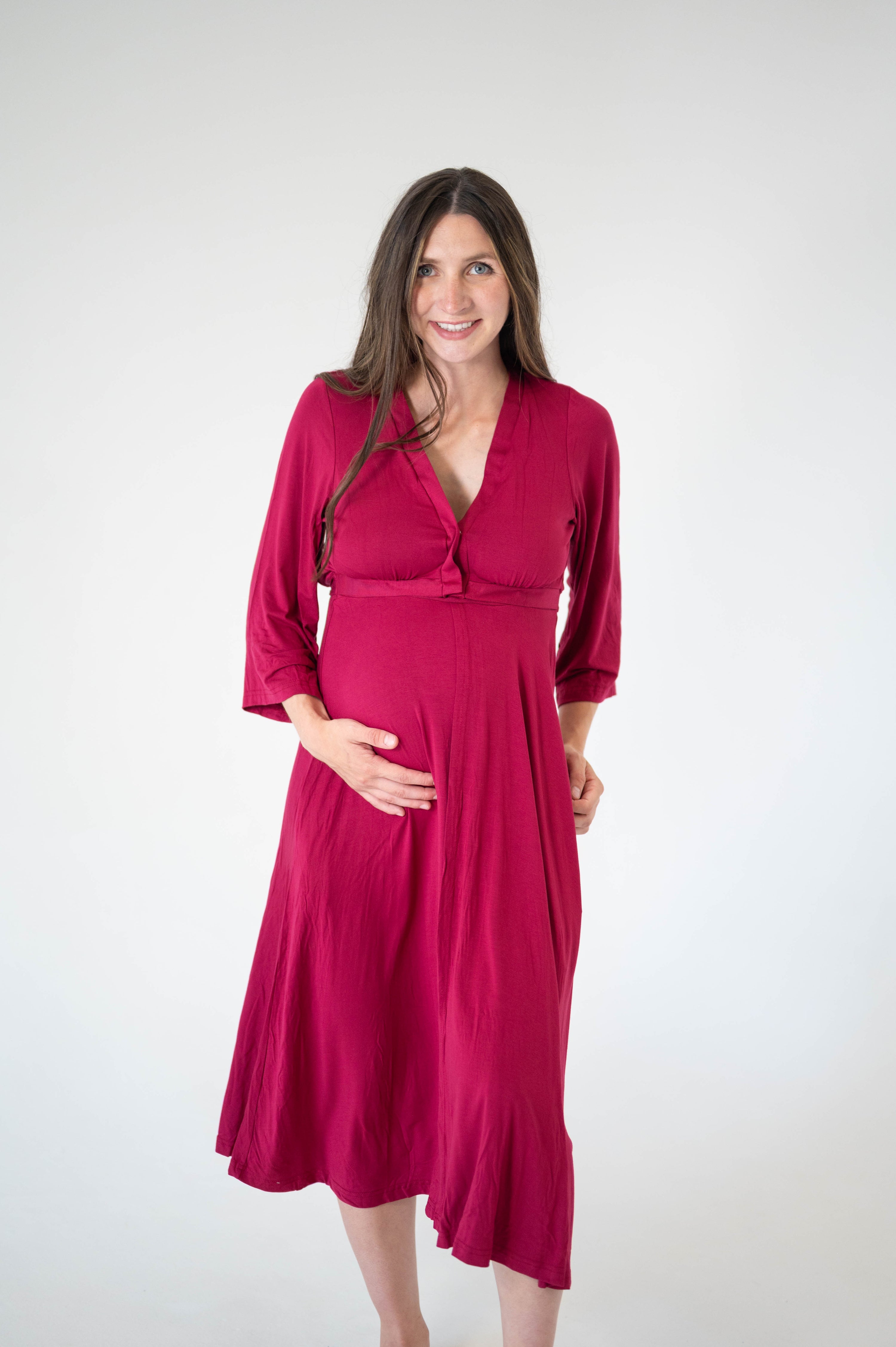 Lila Bamboo Labor & Postpartum Gown