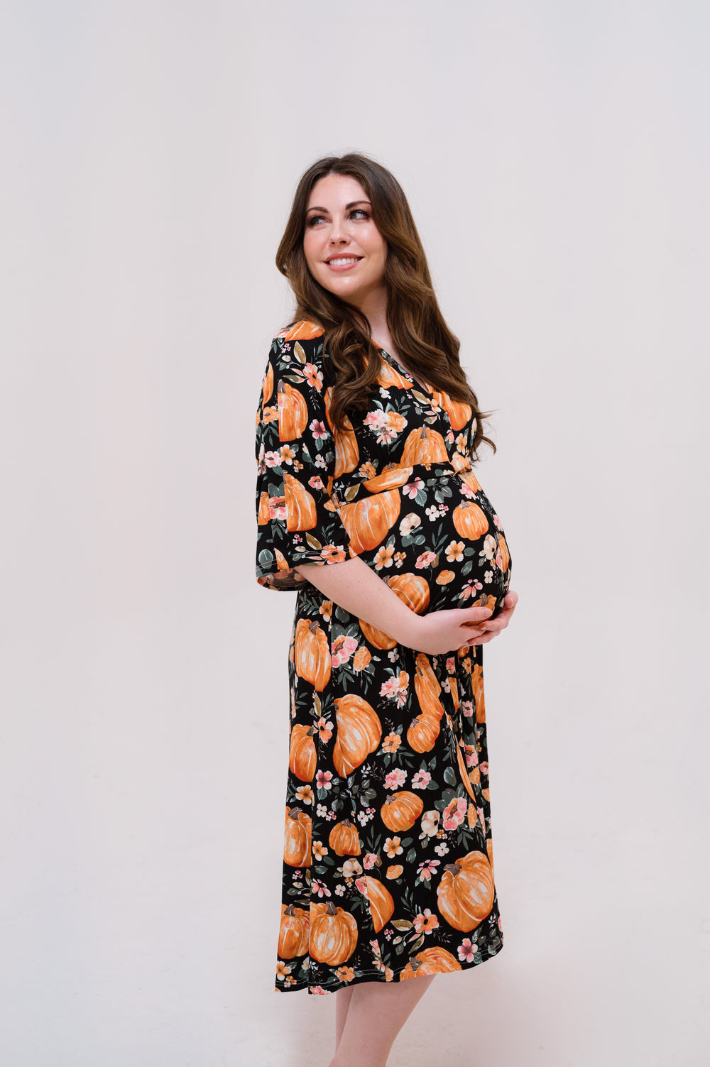Amelia Labor & Postpartum Gown Harvest Floral