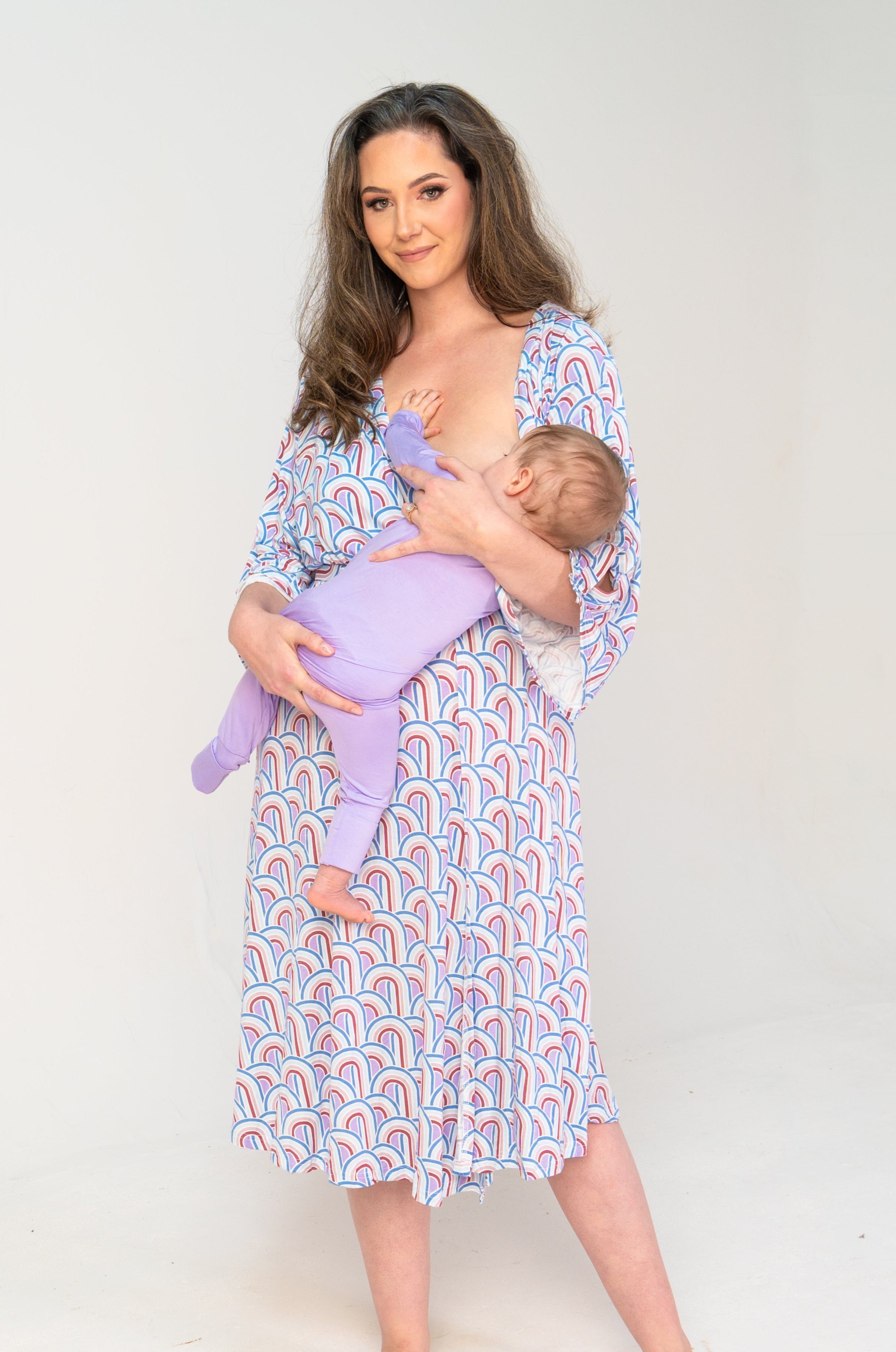Postpartum Robe Labor Nightgown And Robe Matching Nightgown And