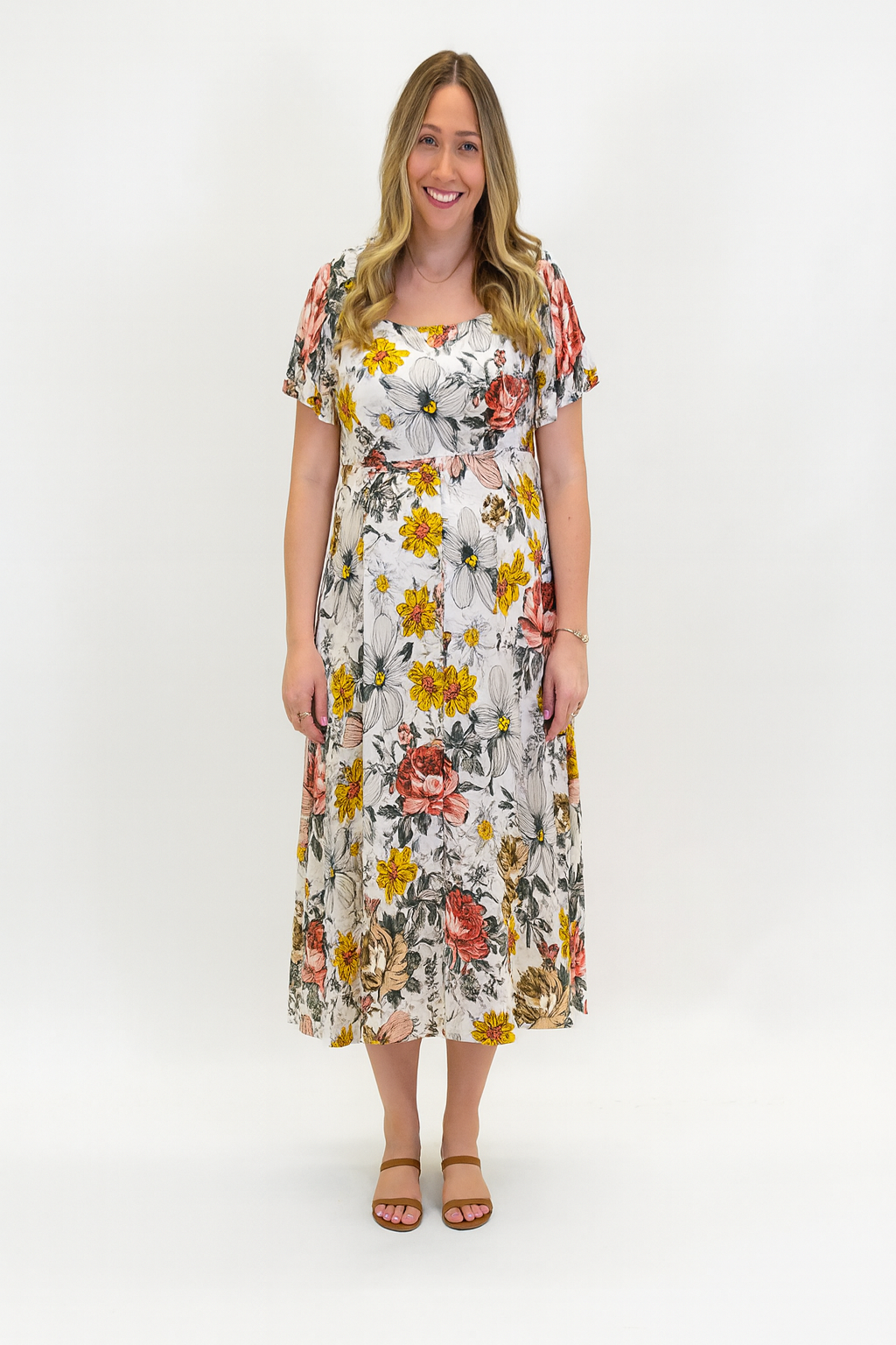 Cassidy Labor & Postpartum Gown Vintage Floral