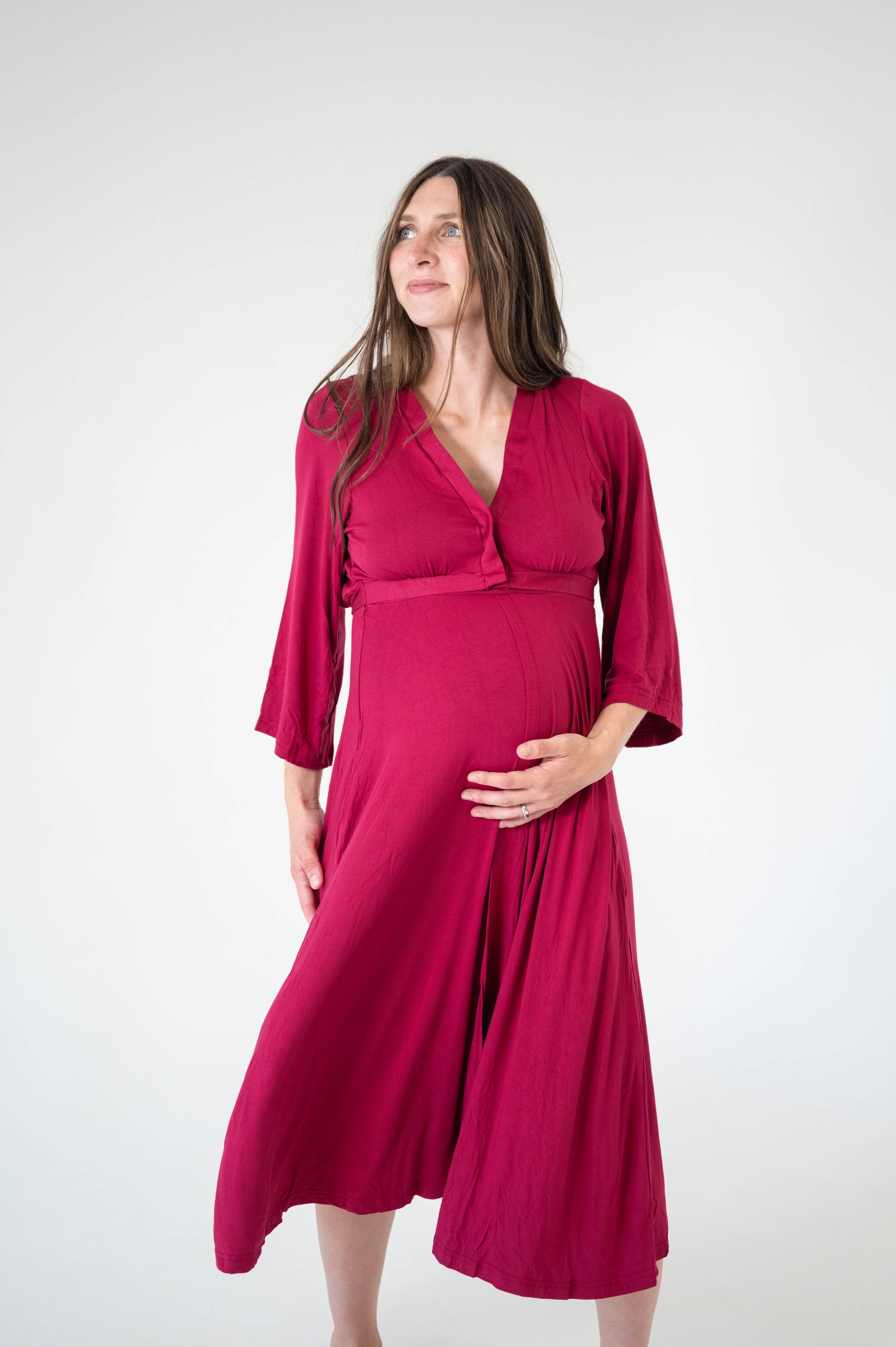 Lila Bamboo Labor & Postpartum Gown