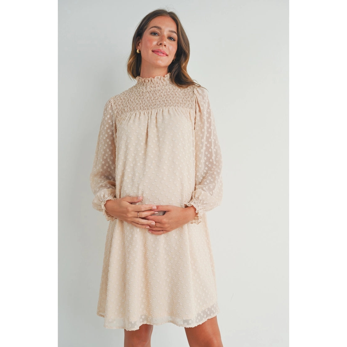 white christmas dresses Holly-Maternity Soft Chiffon Unique Boho Dresses M-xl