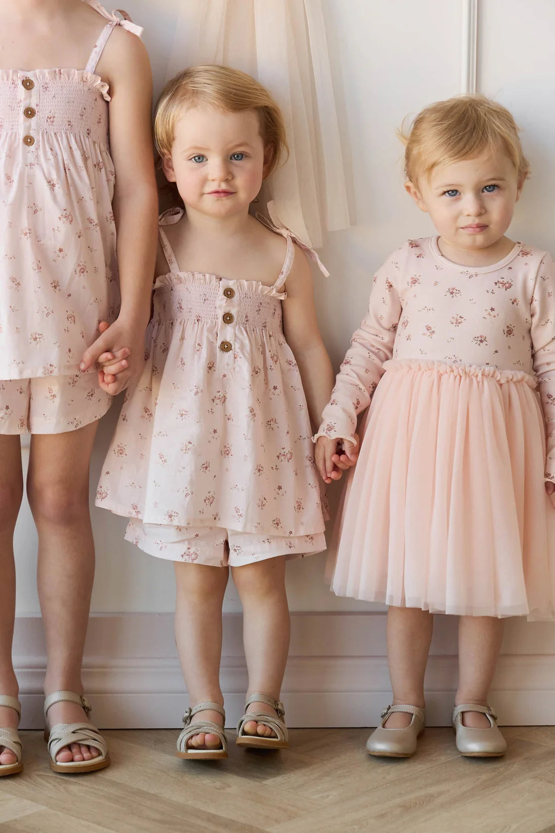 Organic Cotton Emelia Shorts - Petite Fleur Soft Peony