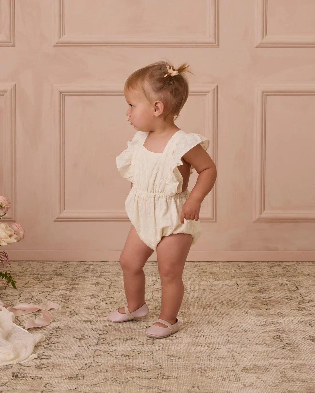 Lucy Romper | Ivory  Lila