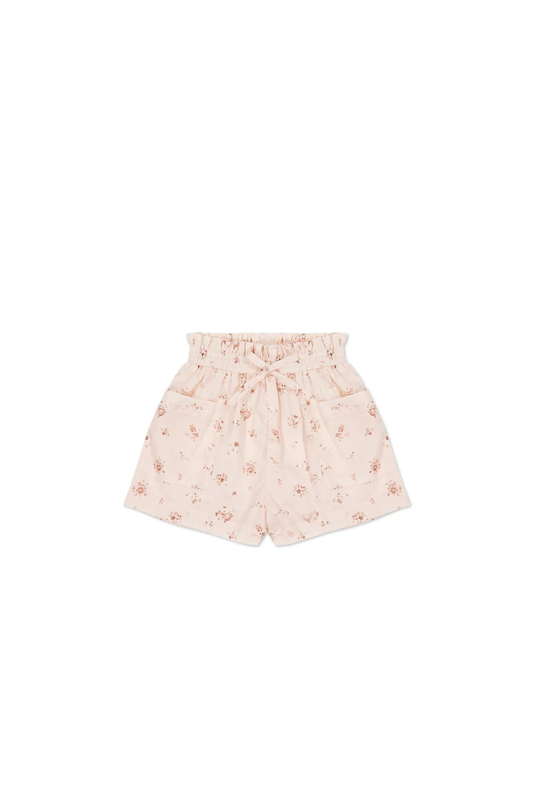 Organic Cotton Emelia Shorts - Petite Fleur Soft Peony