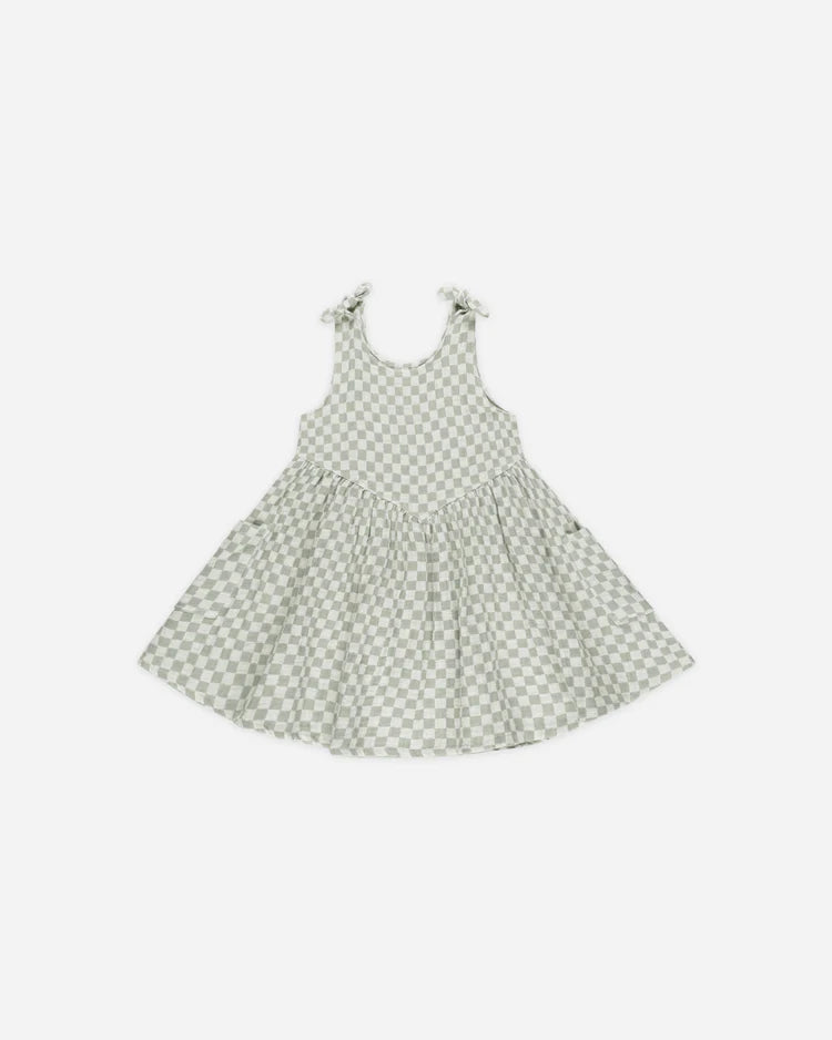 SUMMER DRESS | SAGE CHECK 12-18 Months SUMMER DRESS | SAGE CHECK 12-18 Months