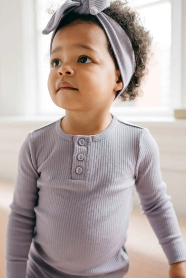 Organic Cotton Modal Long Sleeve Bodysuit Daisy