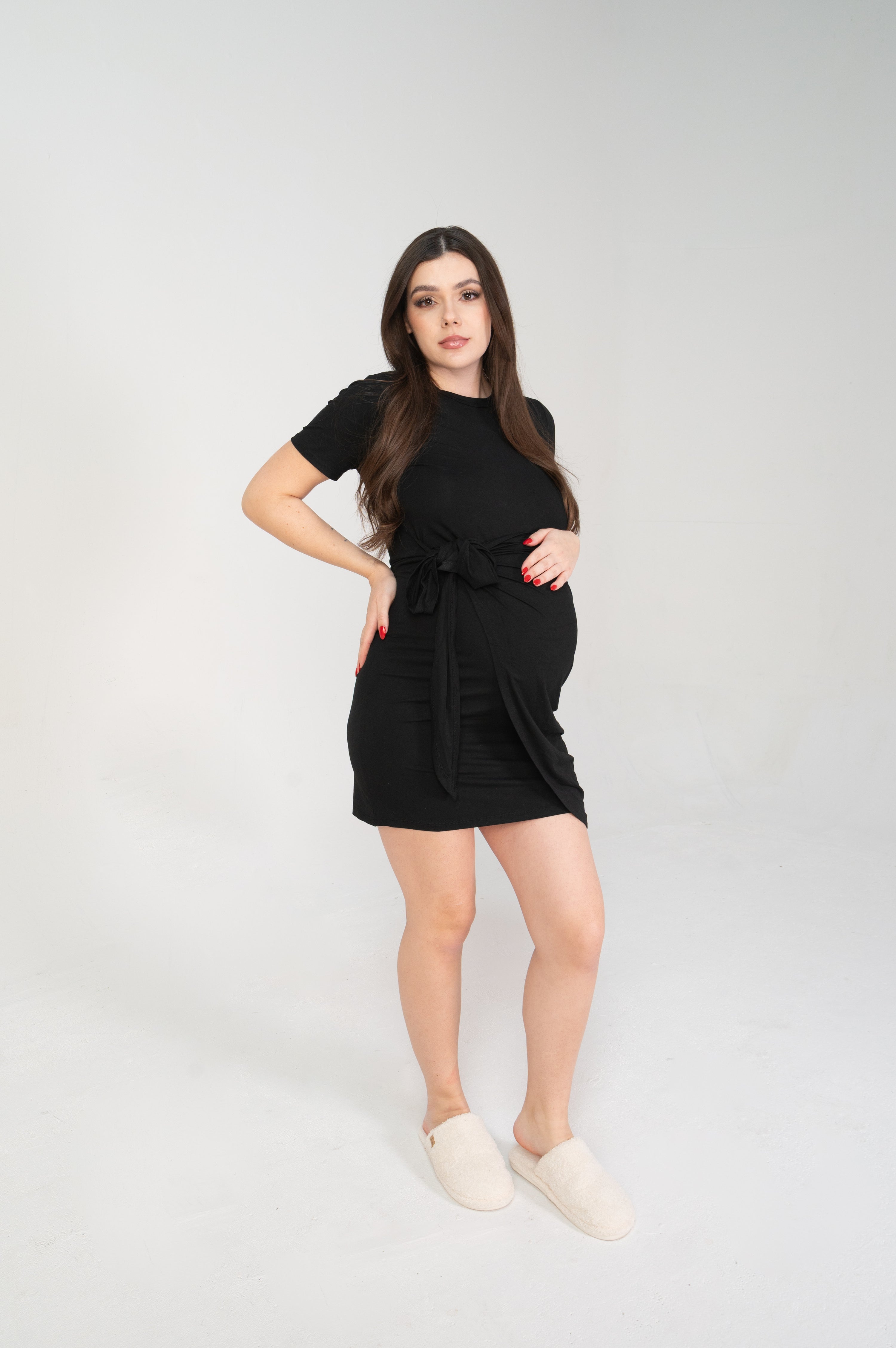 Elyse Maternity Wrap Dress