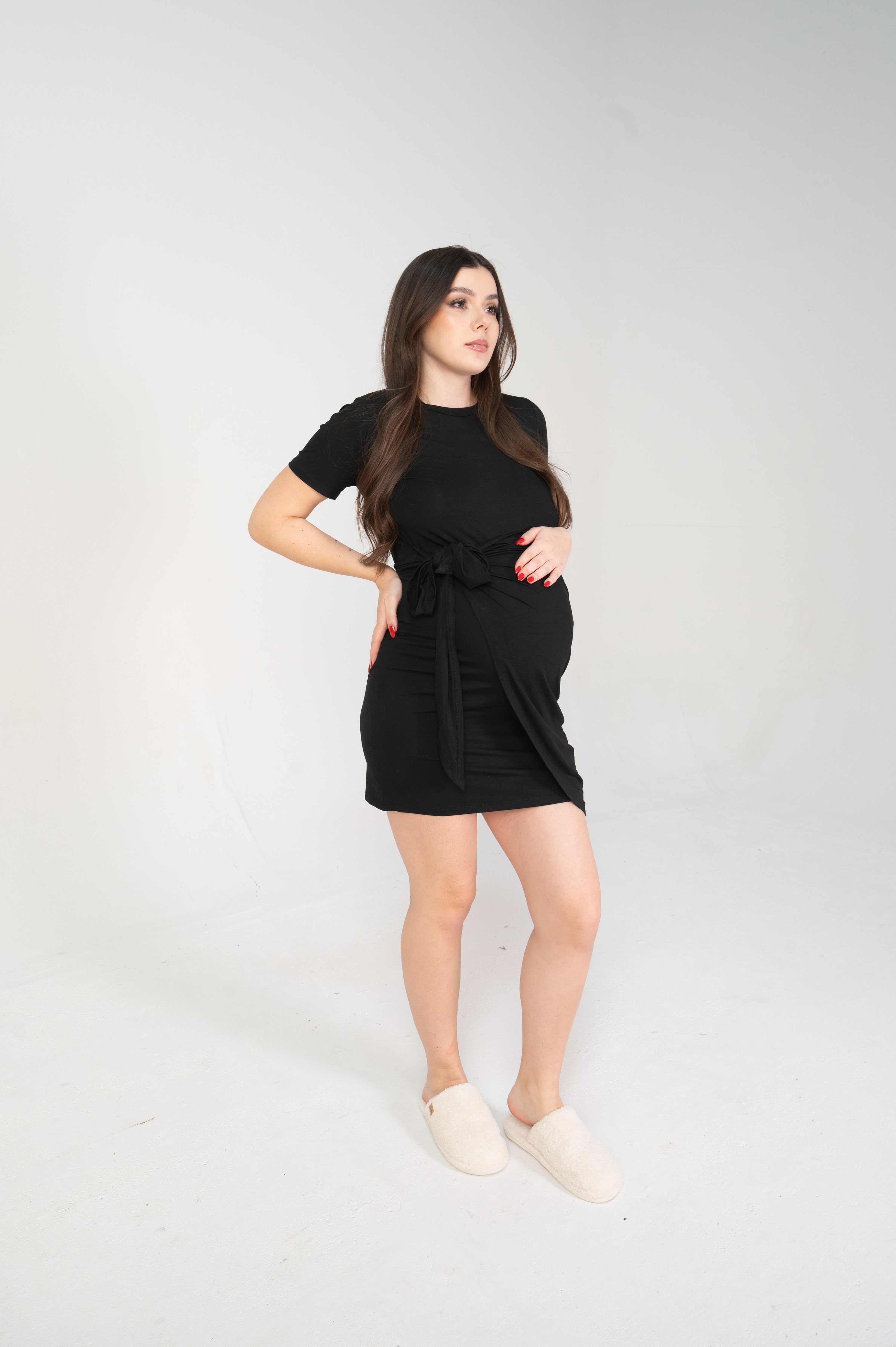 Elyse Maternity Wrap Dress