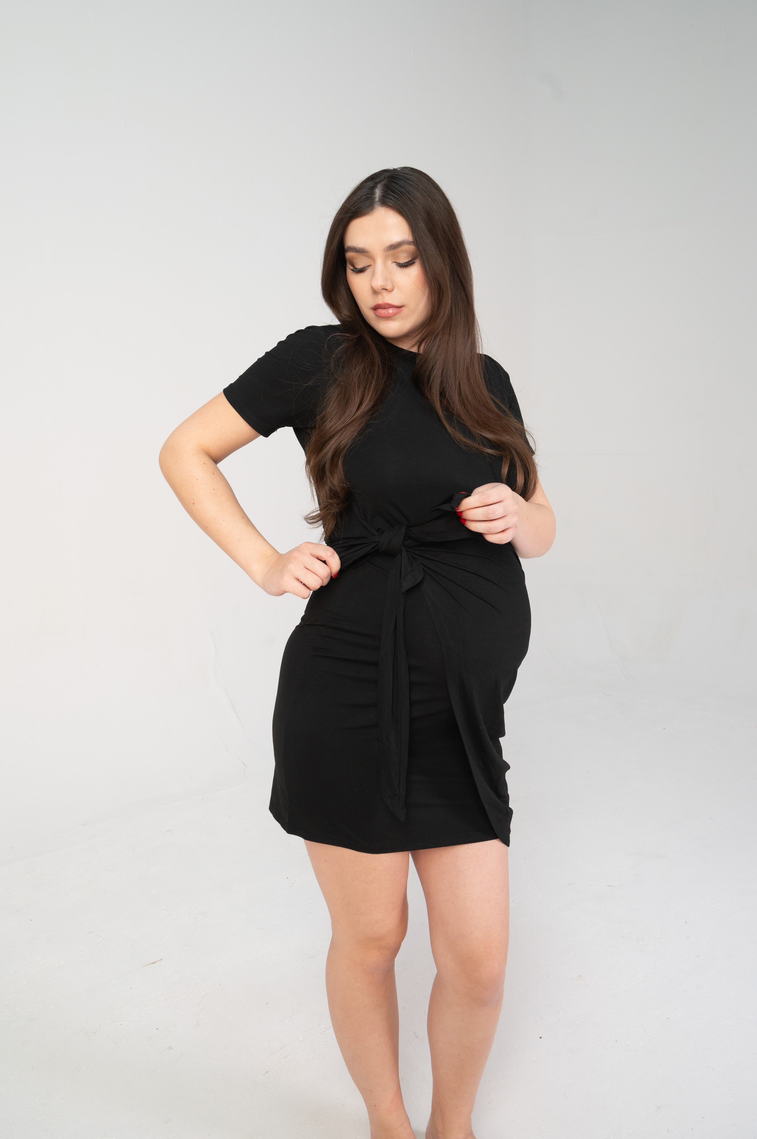 Elyse Maternity Wrap Dress