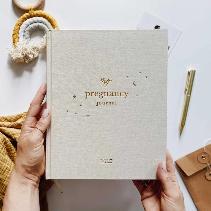 Blush And Gold - Pregnancy Journal (Pearl) - Keepsake Parents To