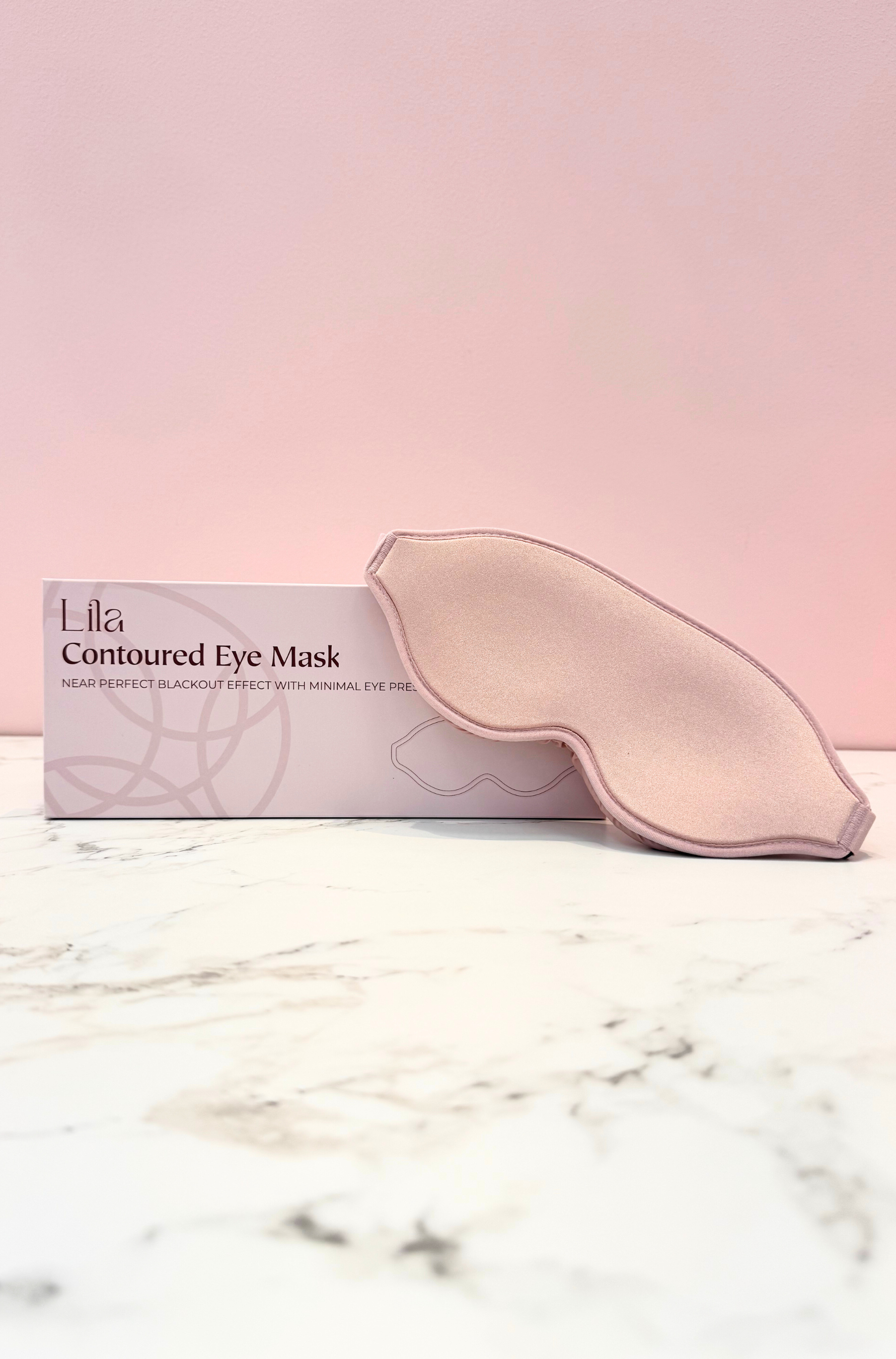 Lila Plush Beauty Eye Mask – Dusty Rose