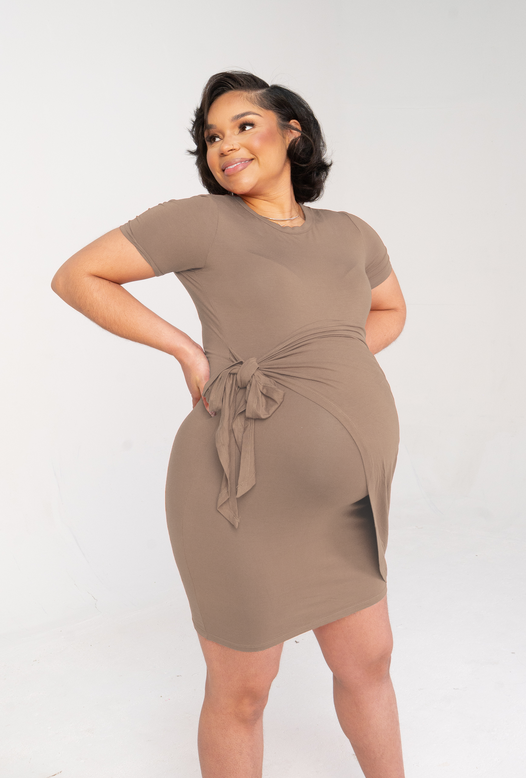 Elyse Maternity Wrap Dress