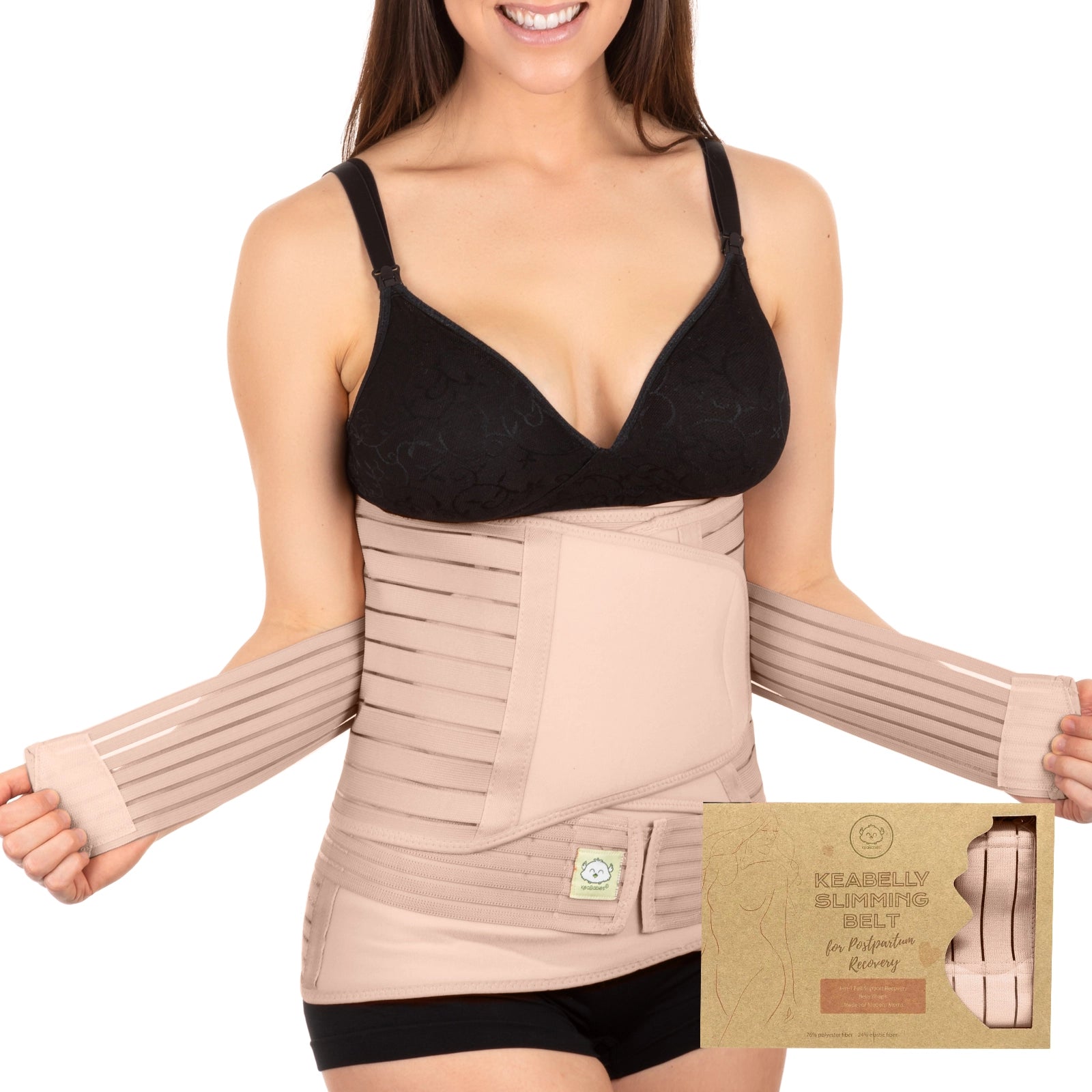 KeaBabies Revive 3 in 1 Postpartum Belt (Classic Ivory)