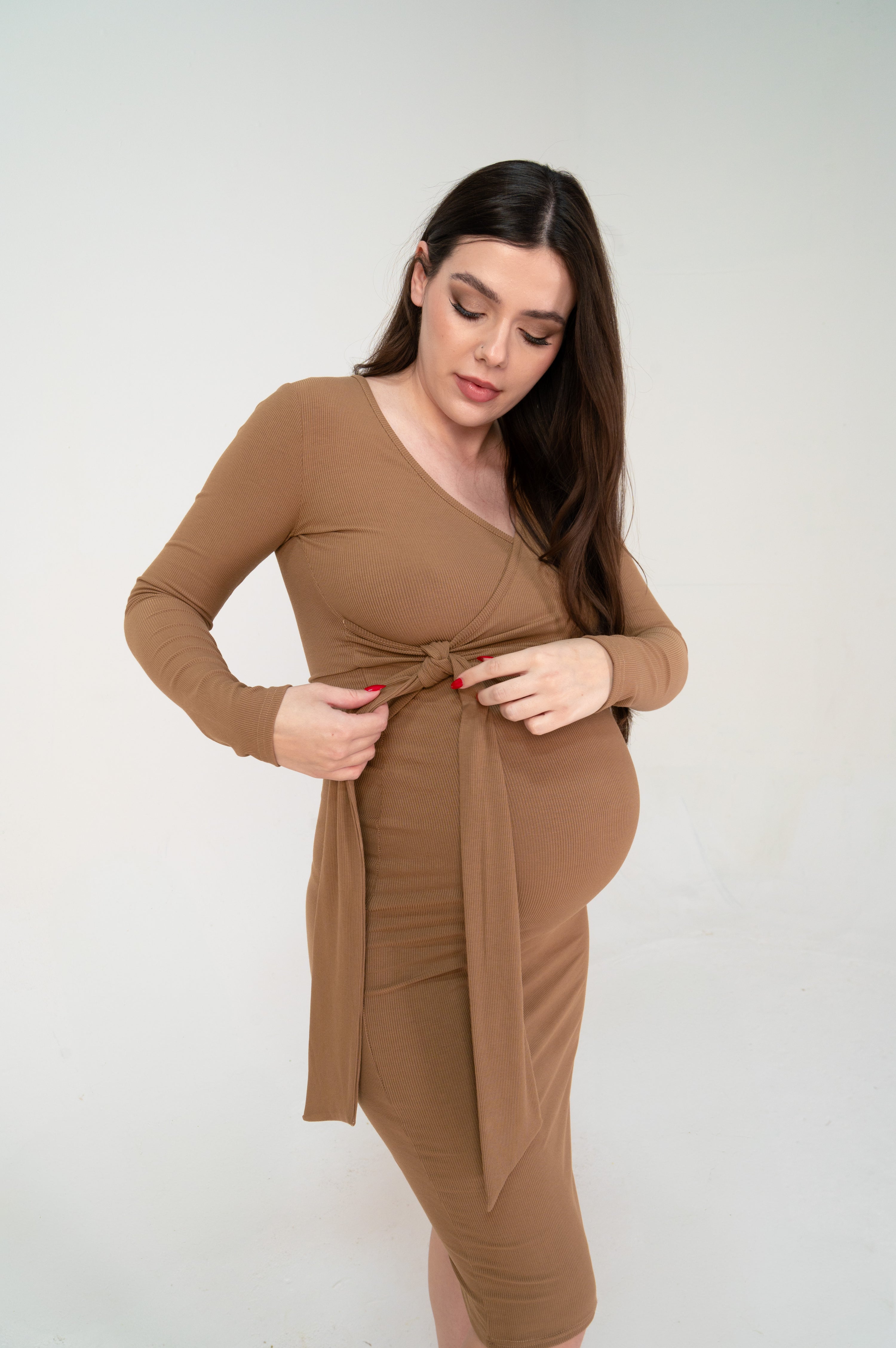 Estelle Dress in Chestnut