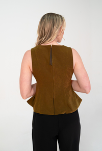 brown accessible maternity top