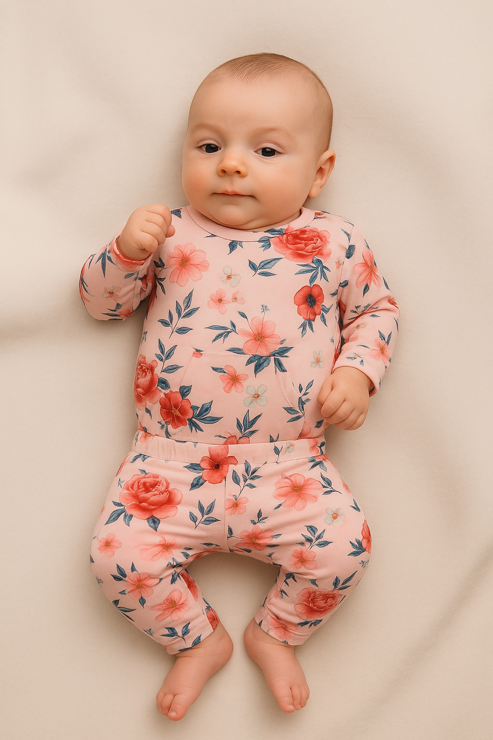Finley Romper in Blush Floral