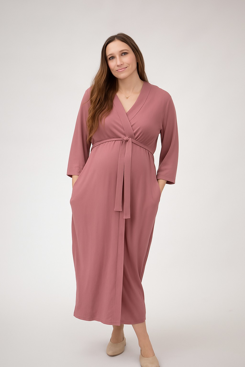 Laura Robes in Mauve