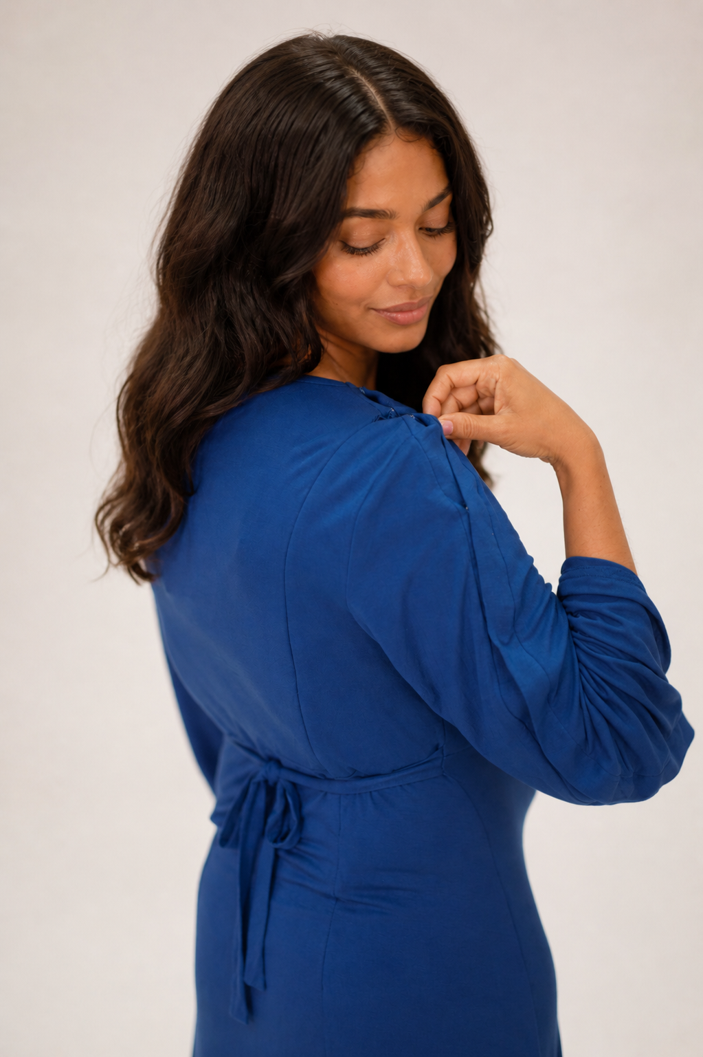 Nadia Labor & Postpartum Gown in Midnight Blue Midnight Blue / Standard Nadia Labor & Postpartum Gown in Midnight Blue Midnight Blue / Standard