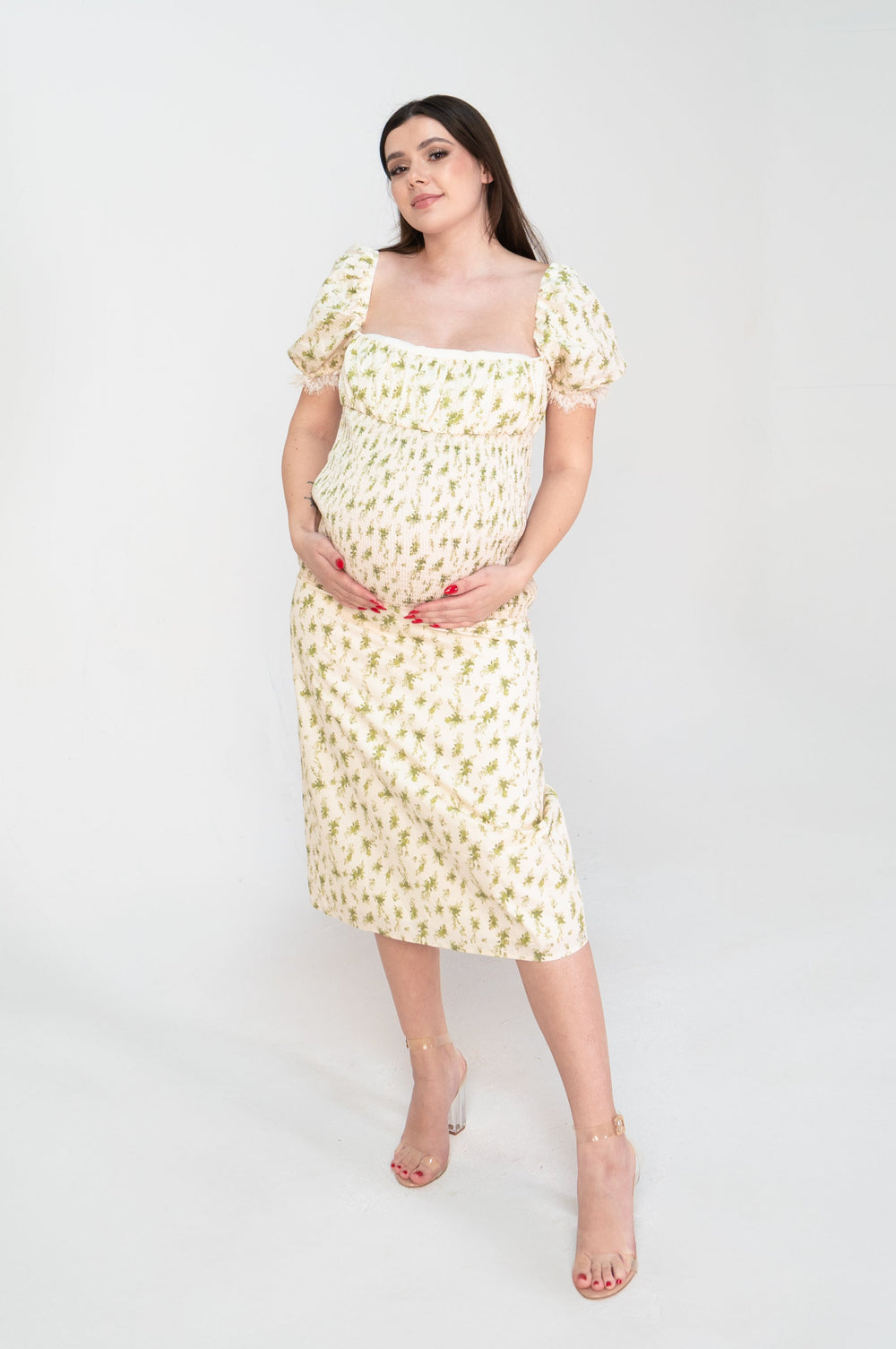 Isla Drop-Waist Maternity Dress