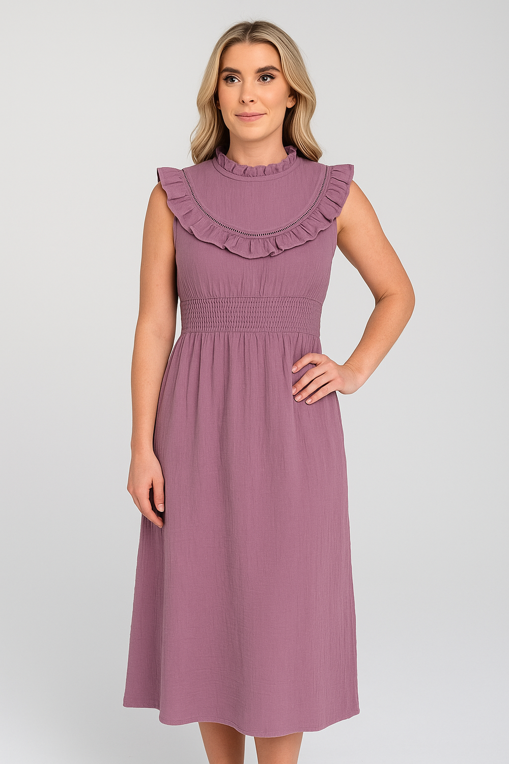 Winona 100% Cotton Nursing Dress