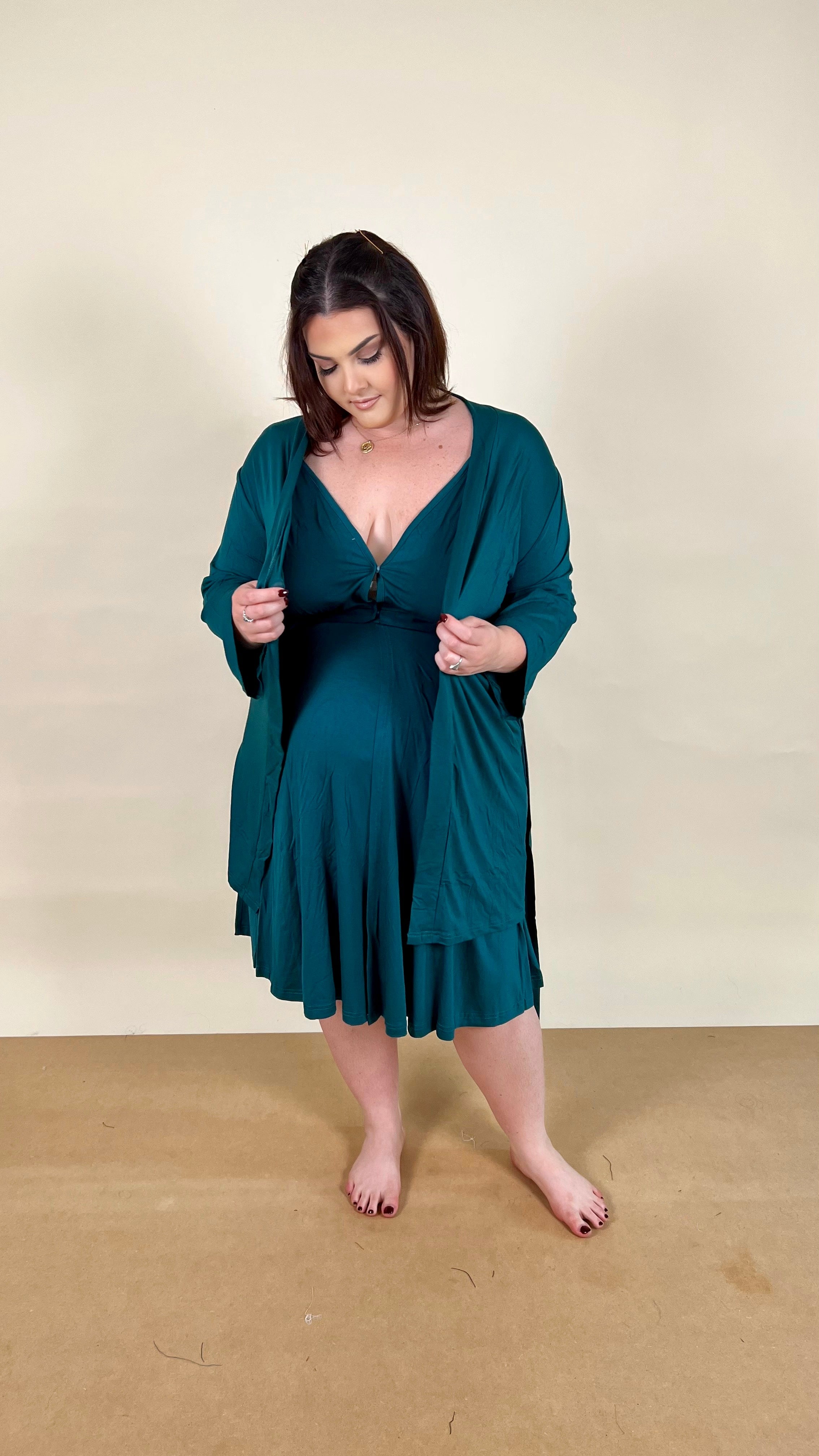 Robes in Deep Teal