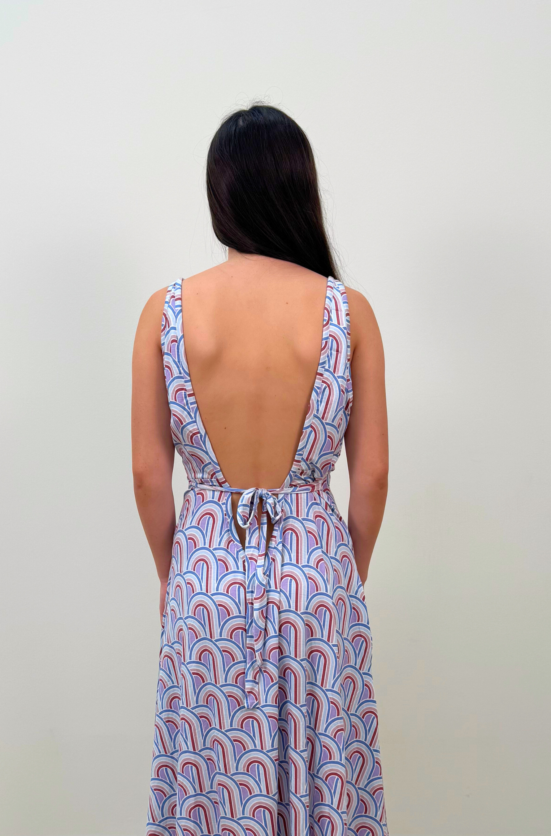 maxi dress postpartum Ahabrexf Maternity Dress Postpartum Flowy Vacation Maxi Dress with Backless Split Design