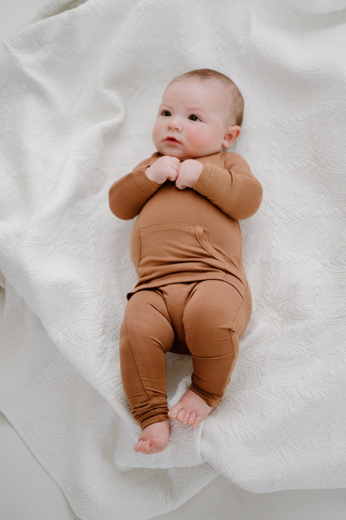Lila Finley Romper in Caramel