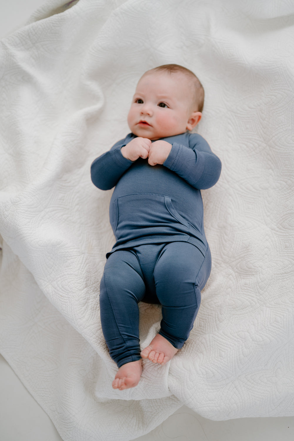 Finley Romper in Midnight Blue