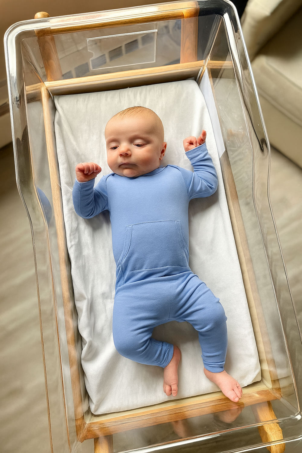 Finley Romper in Periwinkle