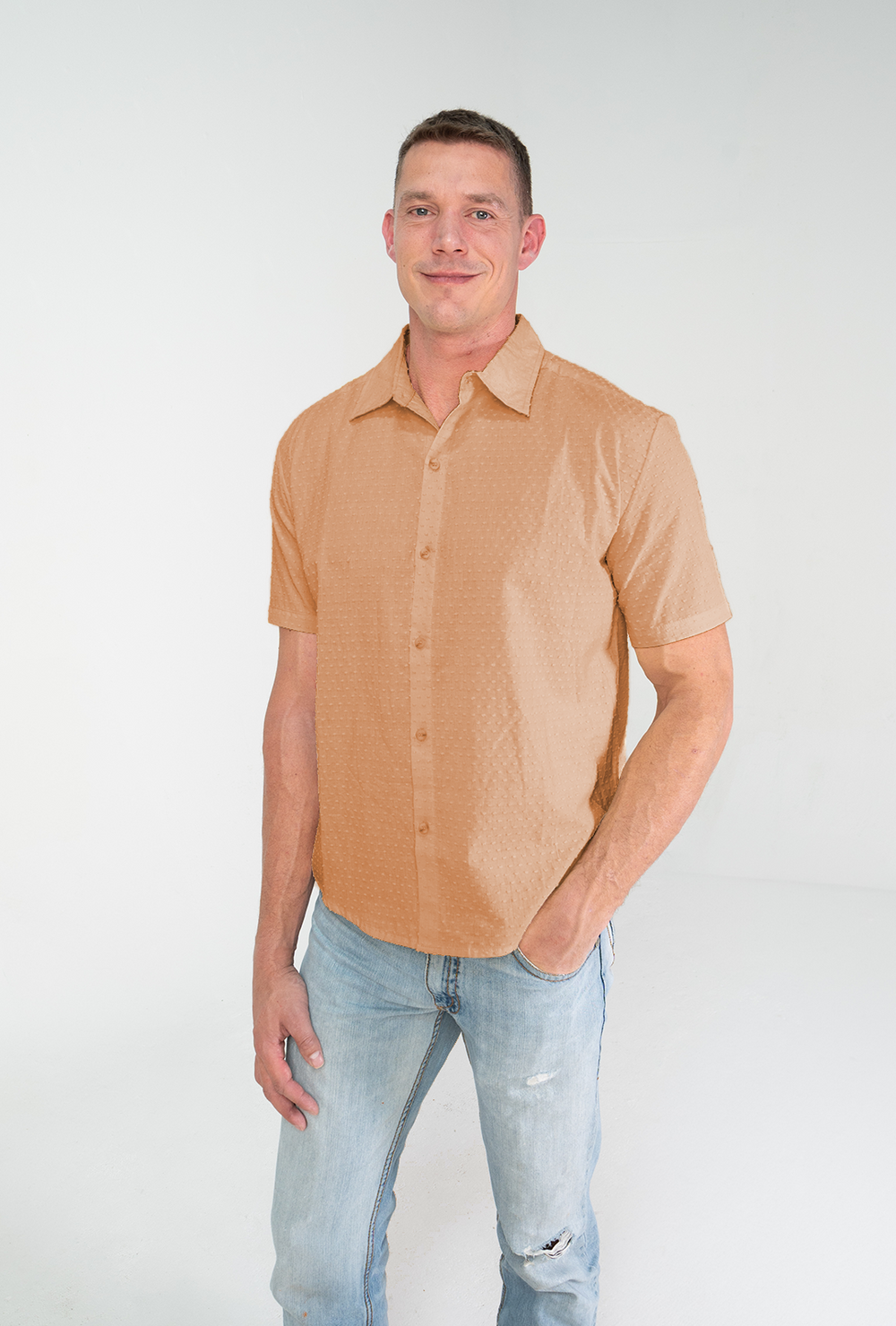 Hunter Shirt in Terracotta