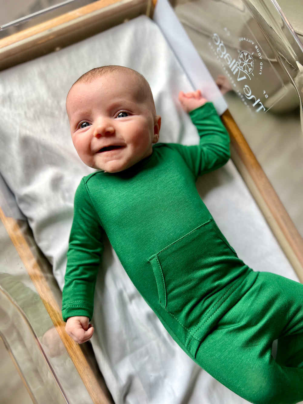 Finley Romper in Emerald