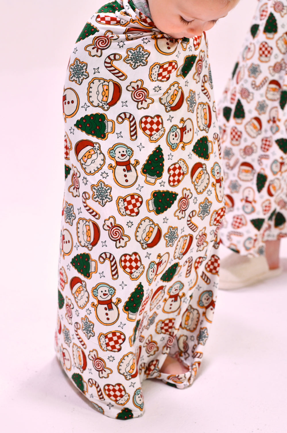 Baby Swaddle Set in Christmas Cookie