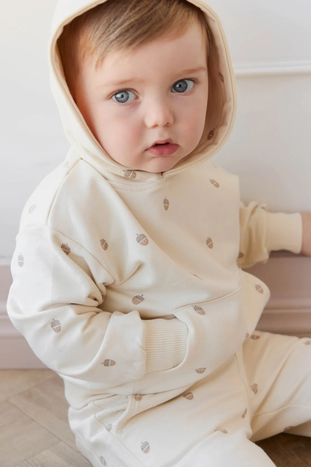 Organic Cotton Erol Hoodie- Acorns Whitecap Gray