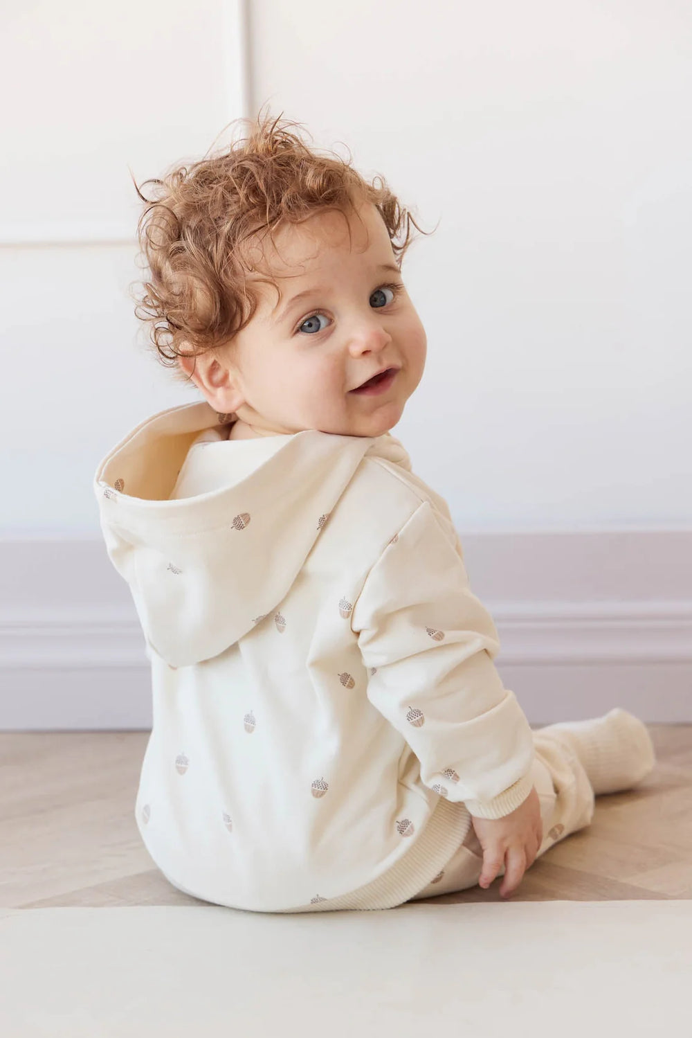 Organic Cotton Erol Hoodie- Acorns Whitecap Gray