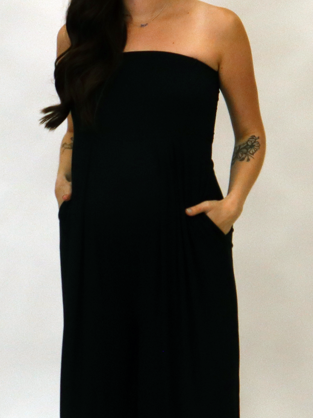 Louisa Strapless Maternity Jumpsuit