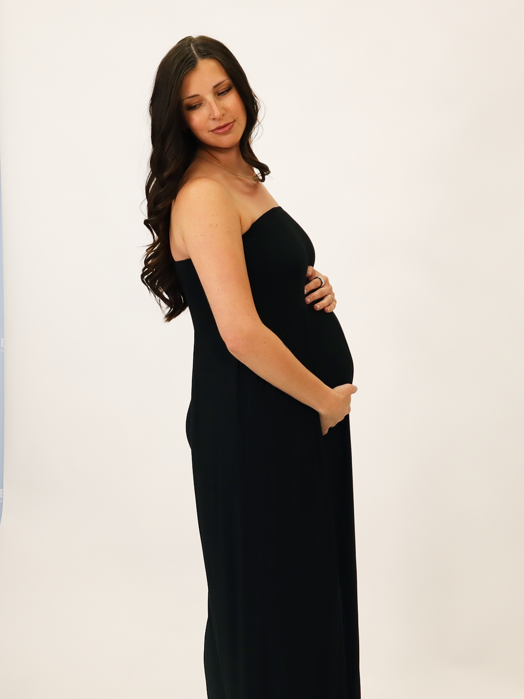 Louisa Strapless Maternity Jumpsuit