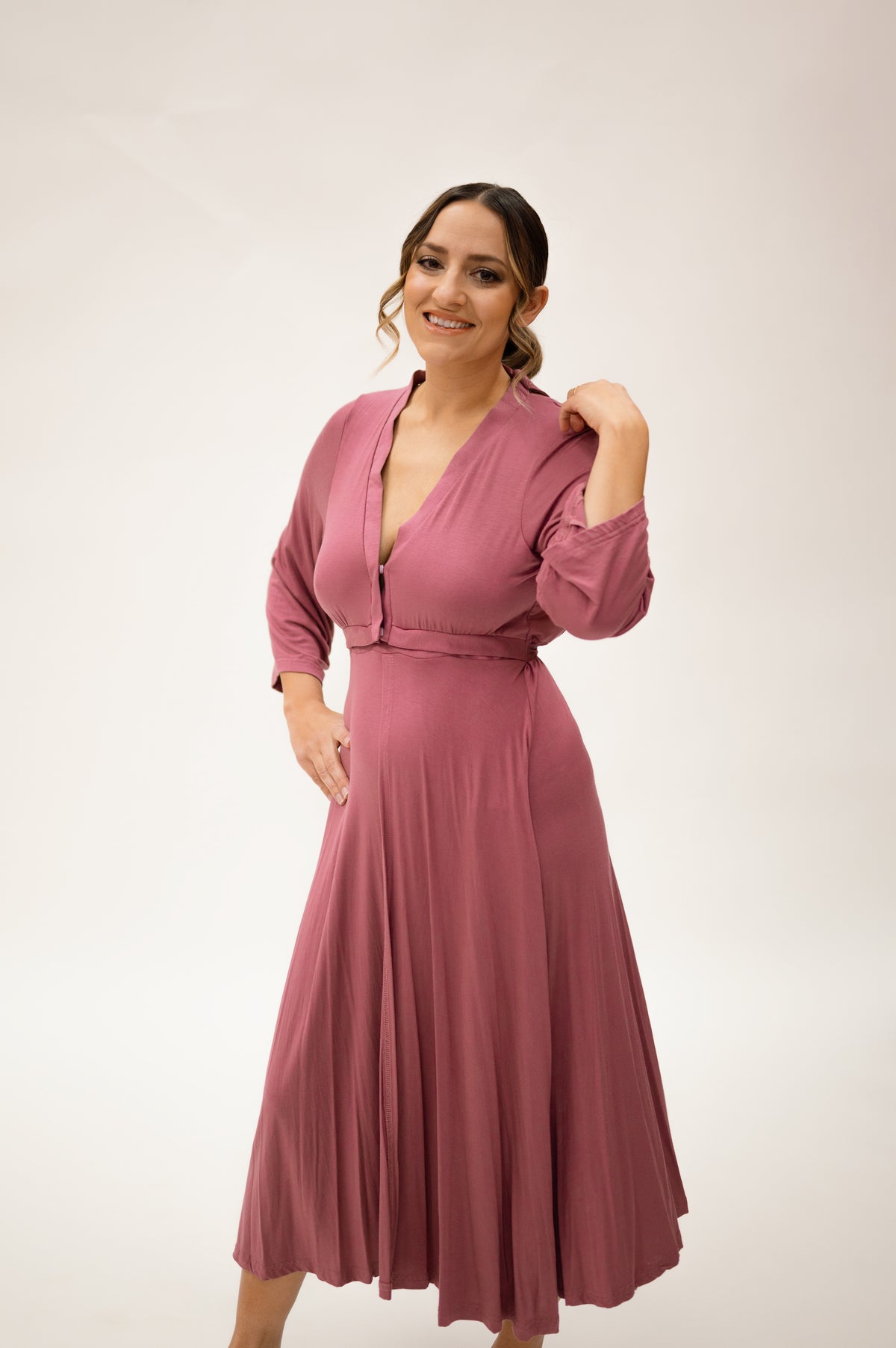 Labor & Postpartum Gown Dusty