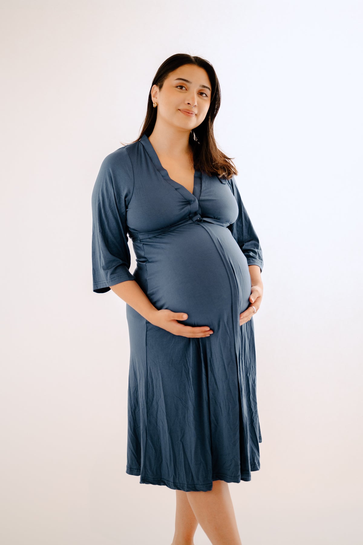 Labor & Postpartum Gown Midnight