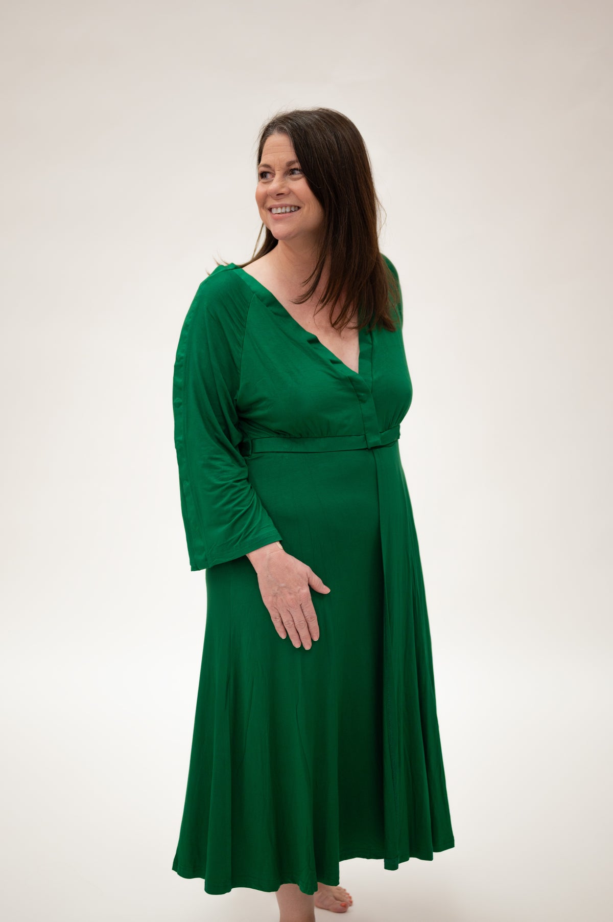 Amelia Labor & Postpartum Gown Emerald