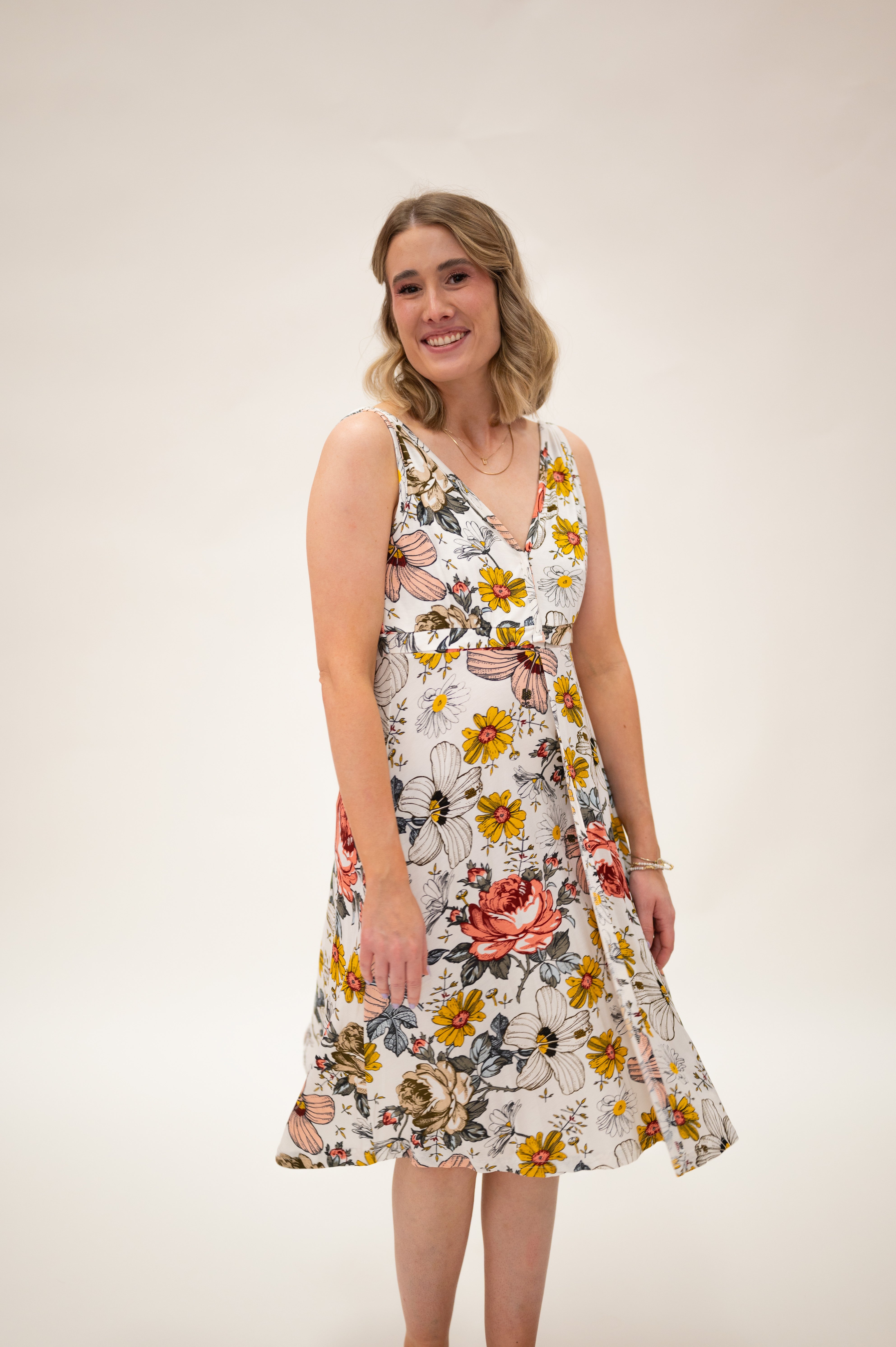 Juliet Labor & Postpartum Gown Vintage Floral All Sales are Final