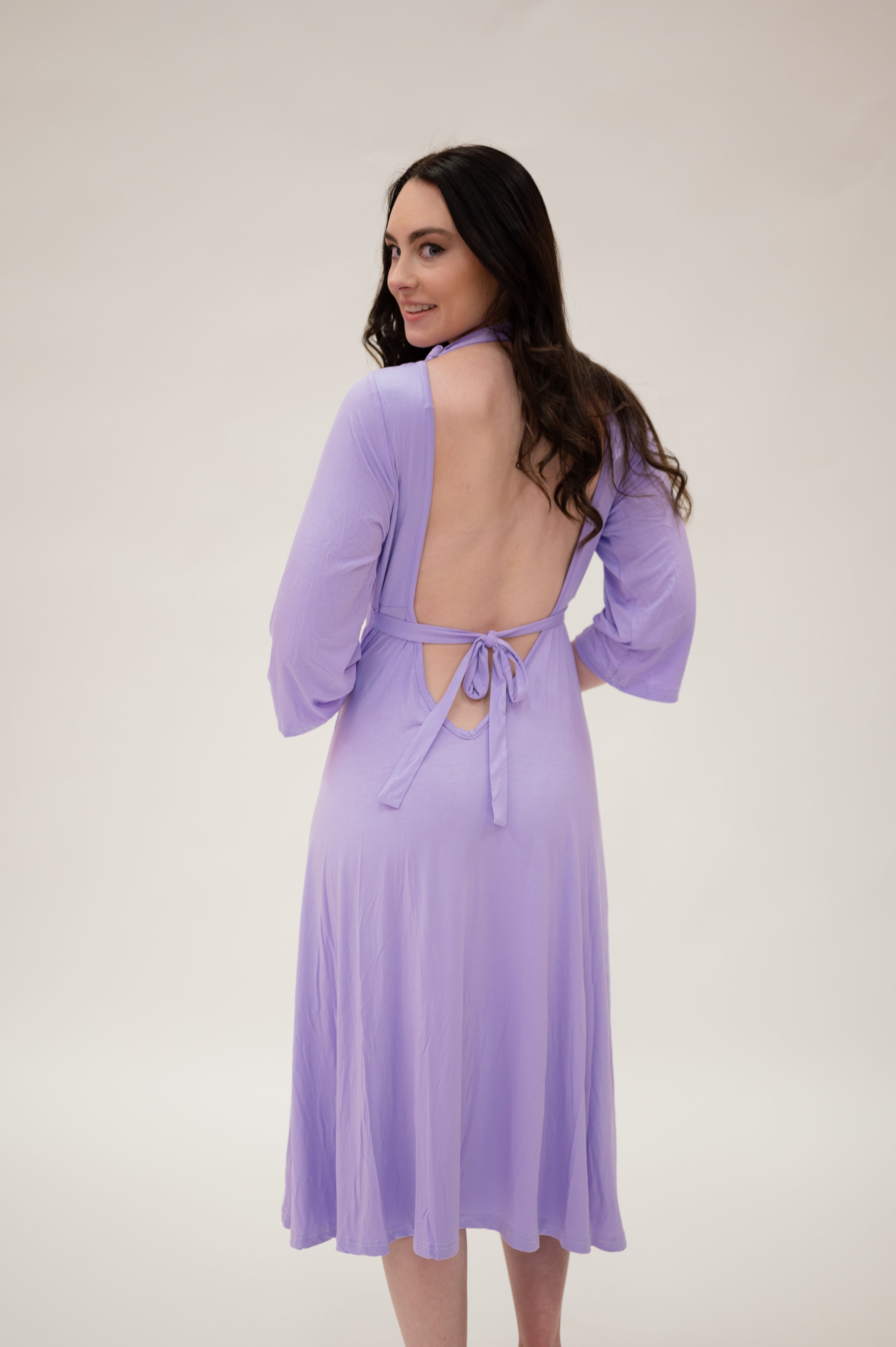 purple nursing dress NURSING COLLECTION: Falling In Love Purple Floral Maxi Dress, X-Small - The Mint Julep Boutique