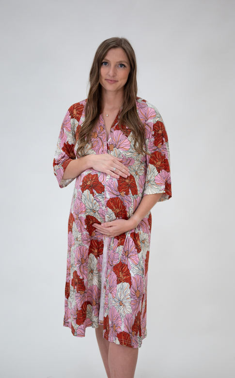 Pink Poppy Birth & Postpartum Gowns