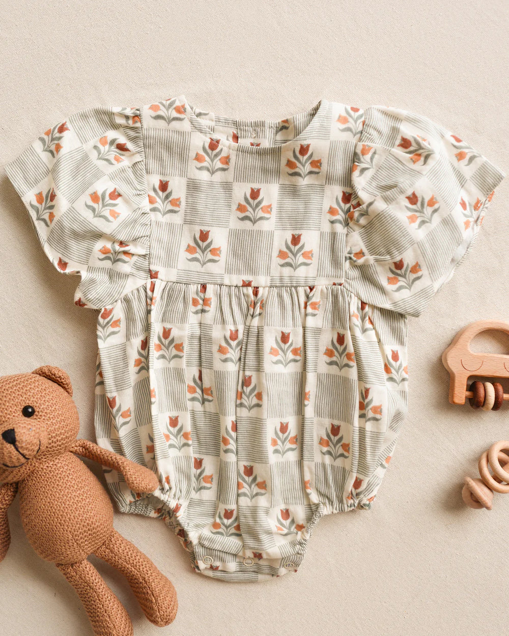 Kalea Romper | Garden Grid