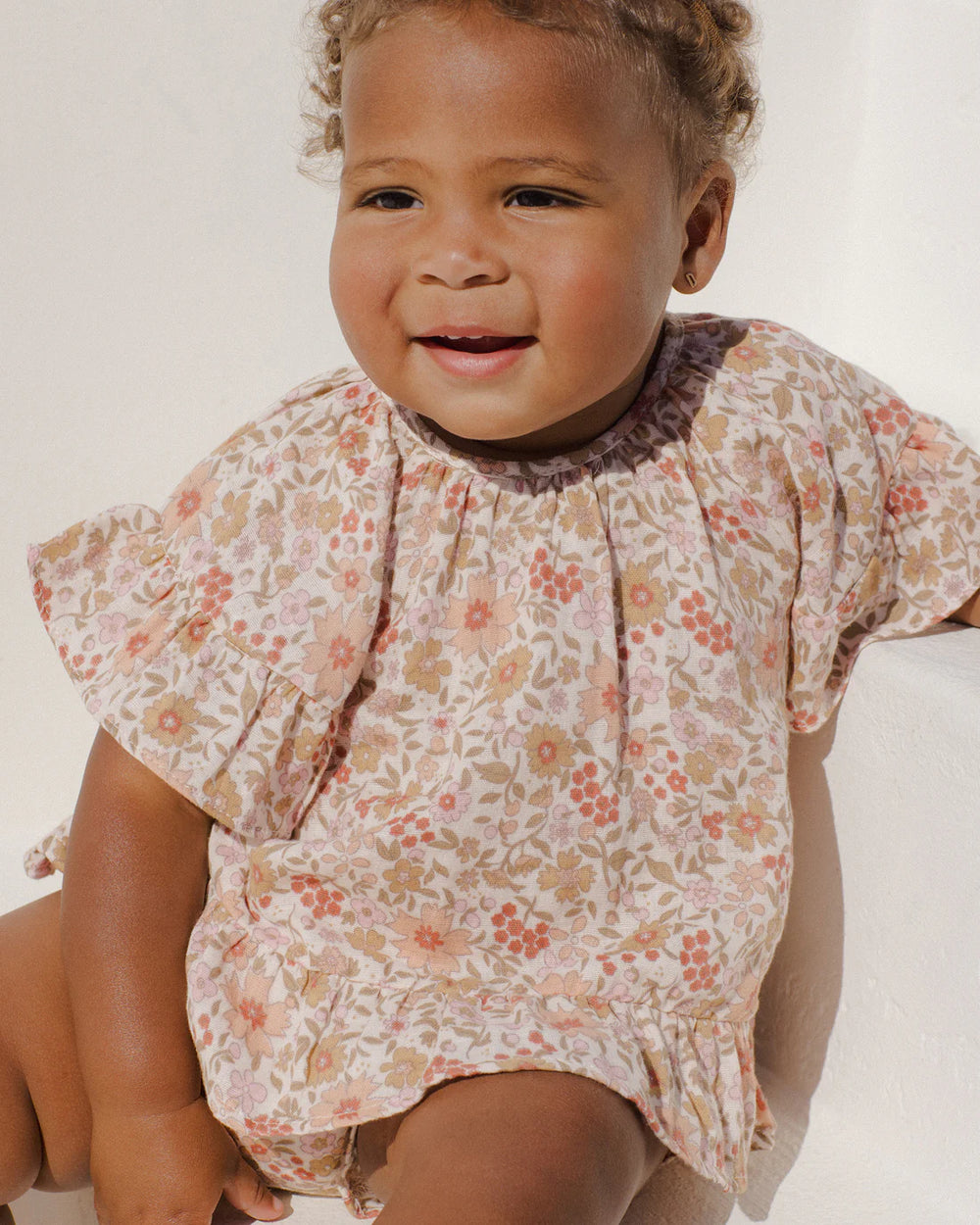 BUTTERFLY TOP & BLOOMER SET | PINK GARDENIA