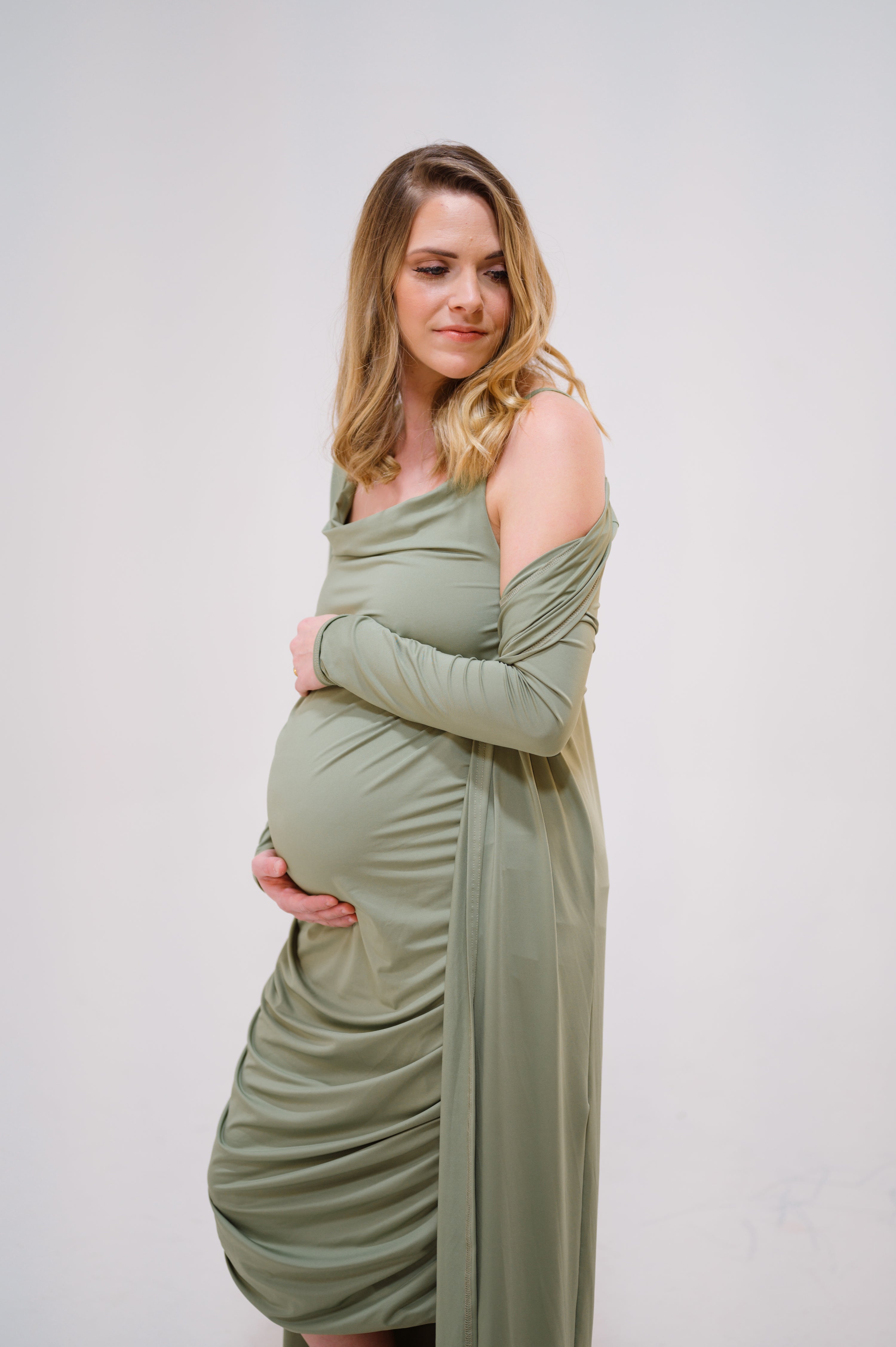 Maddy Dress and Duster Set in Moss