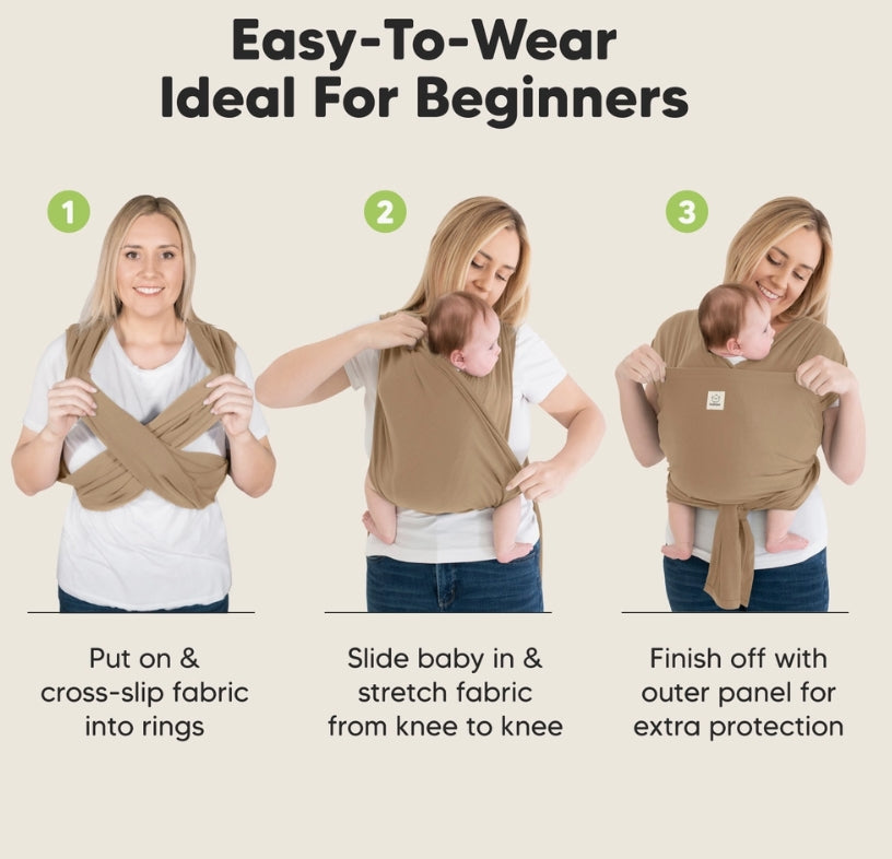 KeaBabies D-Lite Wrap Carrier (Warm Hearth)