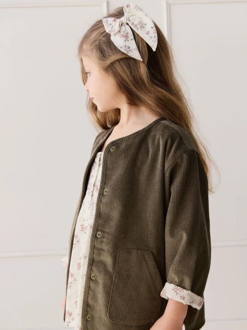 Organic Cotton Voile Bow - Selena Blush One Size