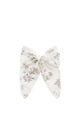 Organic Cotton Voile Bow - Selena Blush One Size